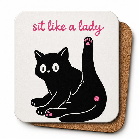 Cheeky Coasters | Sit like a lady