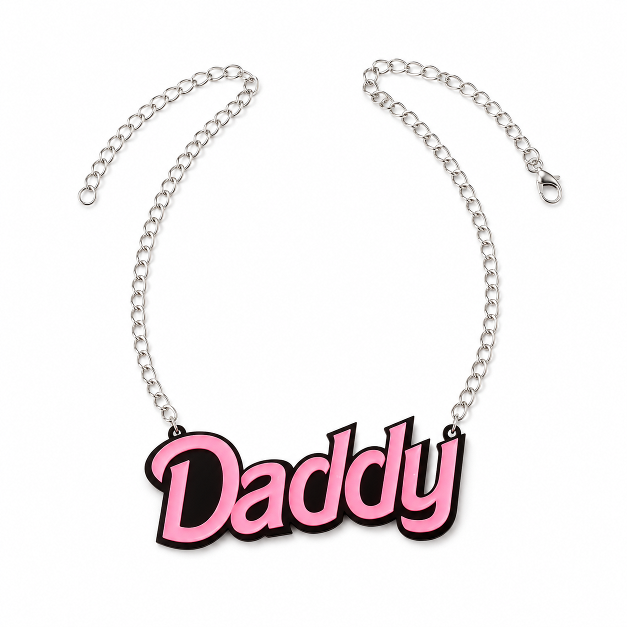 Acrylic Graphic Necklace | DADDY
