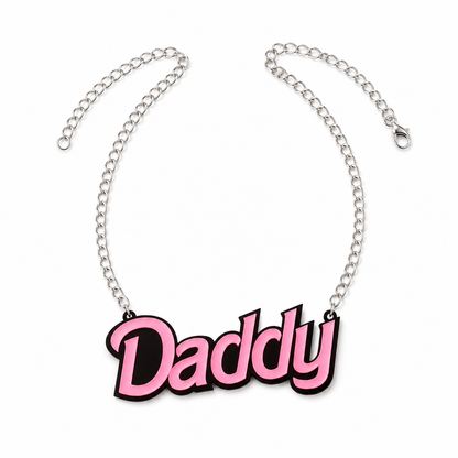Acrylic Graphic Necklace | DADDY