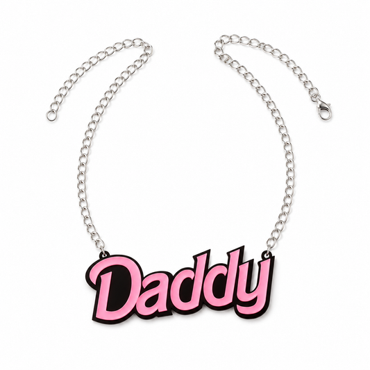 Acrylic Graphic Necklace | DADDY