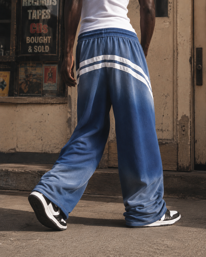 Retro Casual Versatile Striped Trousers