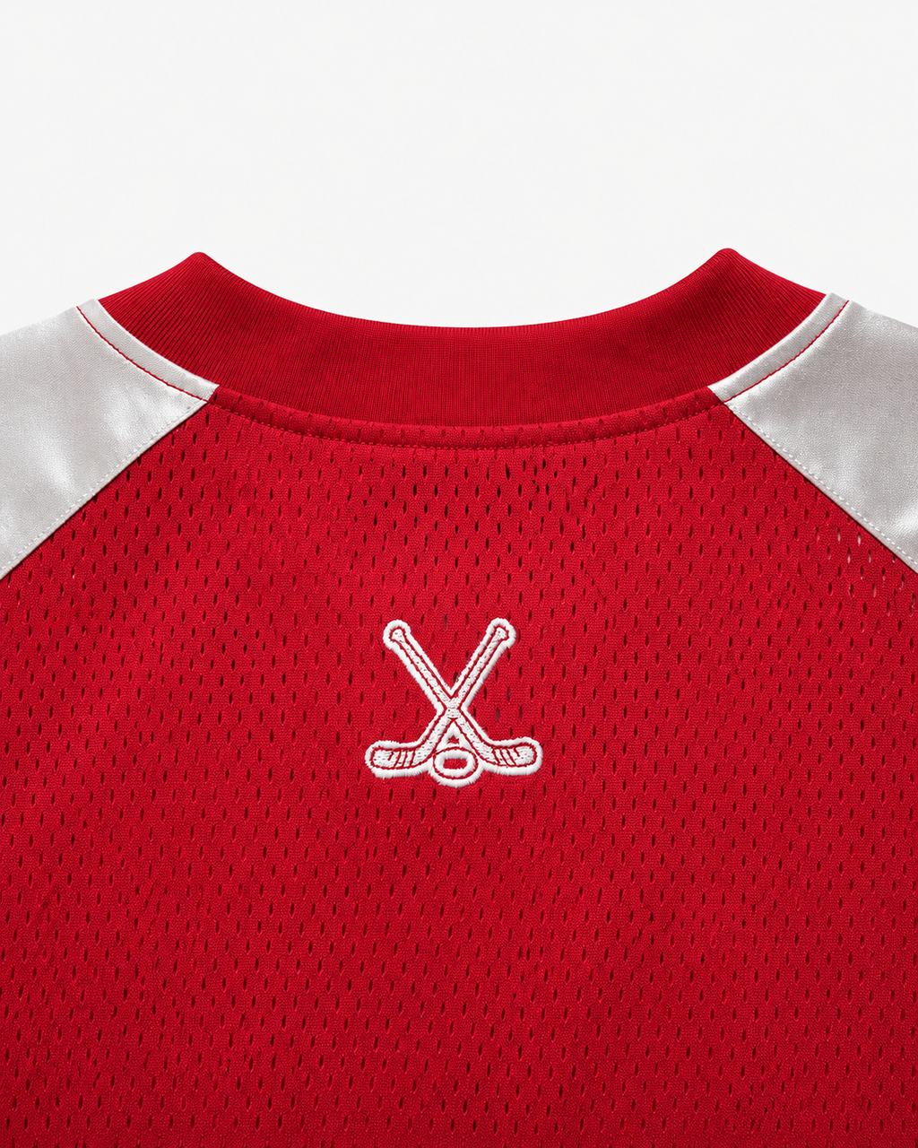 American Retro Trendy Mesh Lace-Up Printed Jersey