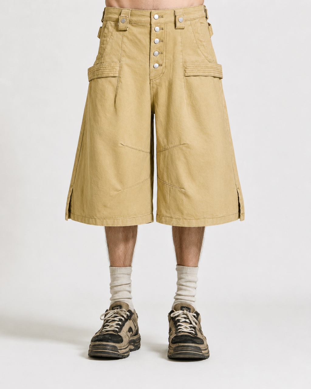 American Retro High-Street Workwear Shorts