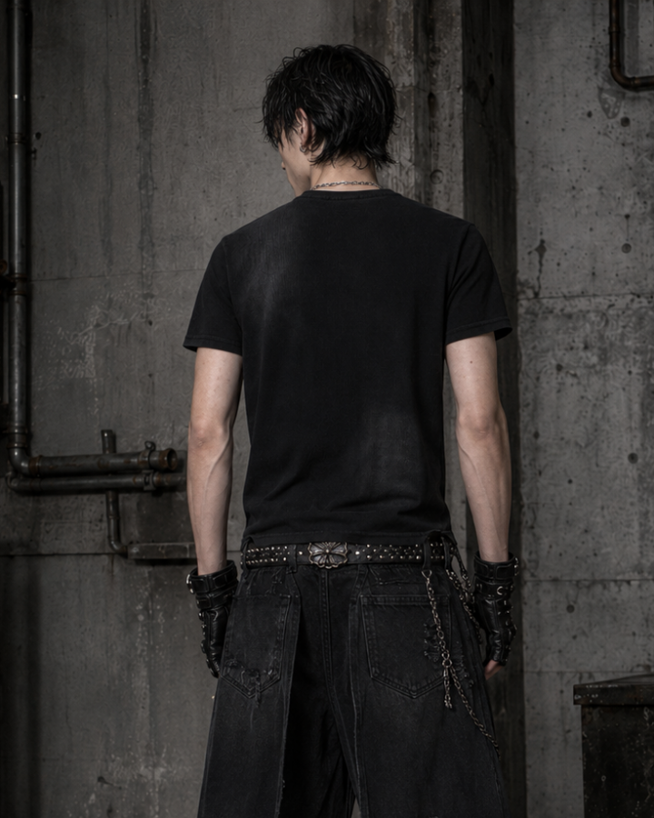 Cross Cutout Graphic T-Shirt