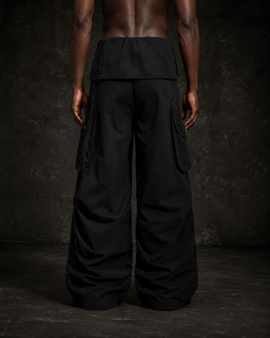 KIIKIO Vintage-Style Deconstructed Cargo Pants