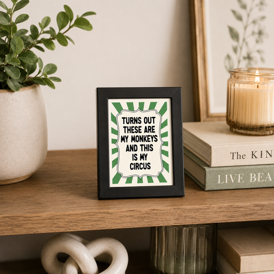 Foul Frame | Get Out Of Bed| 6" x 4"