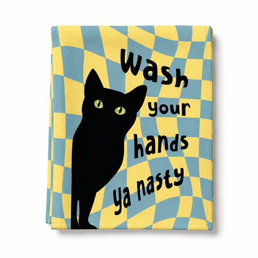 Wash Your Hands Ya Nasty | Microfibre Kitchen Towel