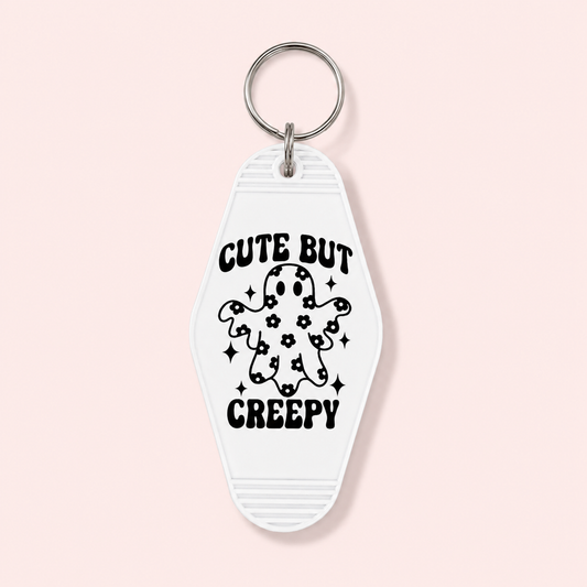 Cute but Creepy | Vintage Style Hotel Keychain