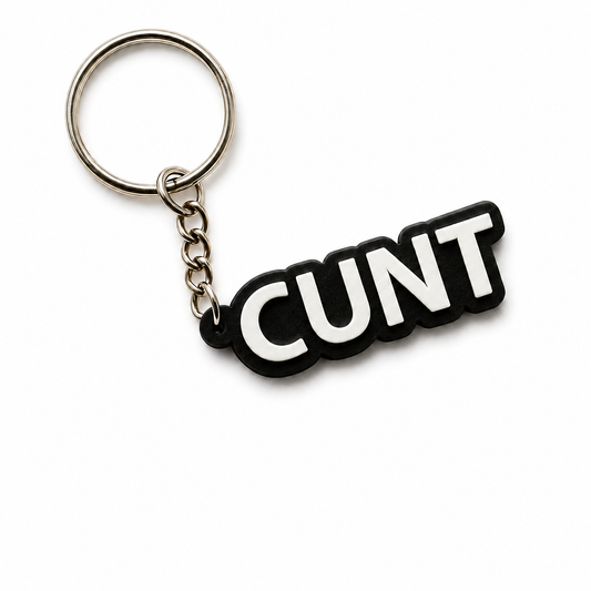 CUNT | Kinky Keychain | 3D Printed (Black)
