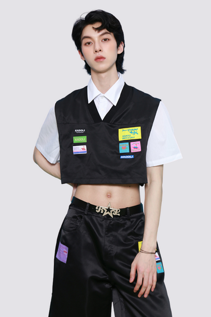 Chill Bite V Neck Crop Vest