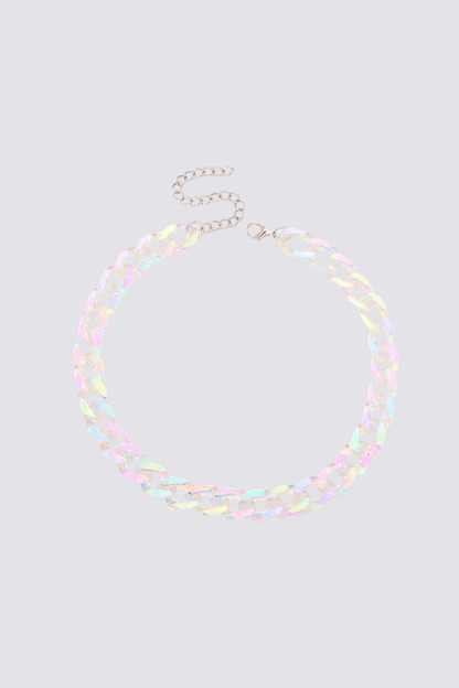 Chrome Acrylic Necklace