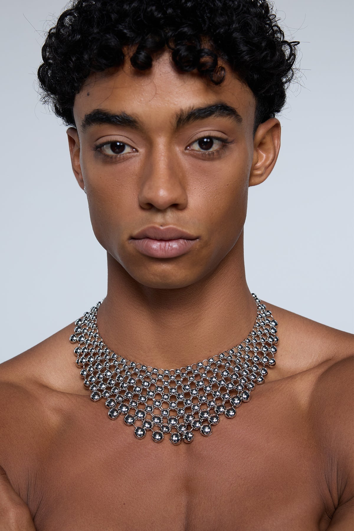 Chrome Logic Metal Choker