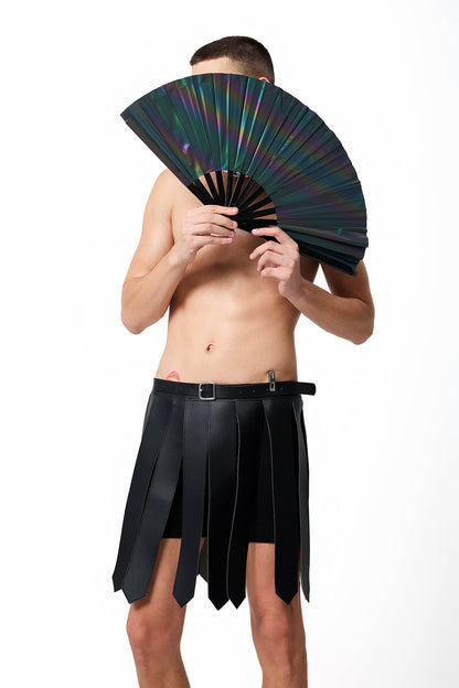 Chrome Veil Laser Punk Fan