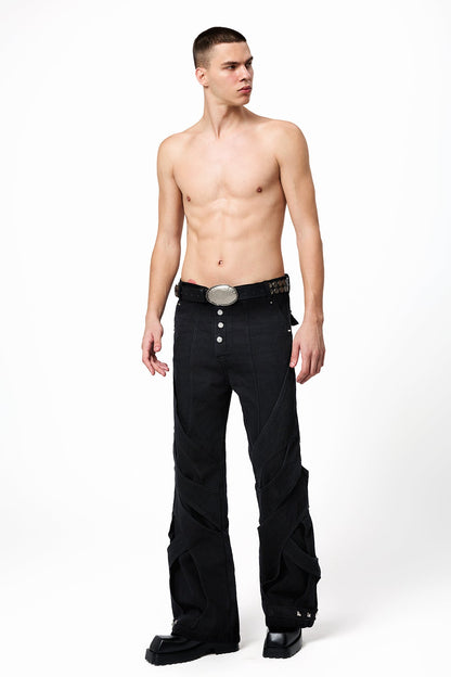 Chrome Fade Bootcut Jeans