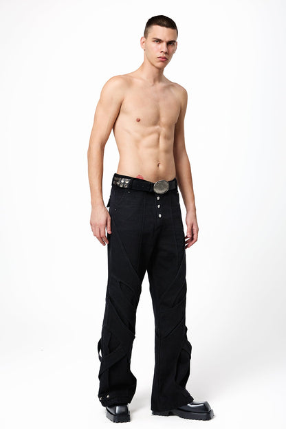 Chrome Fade Bootcut Jeans