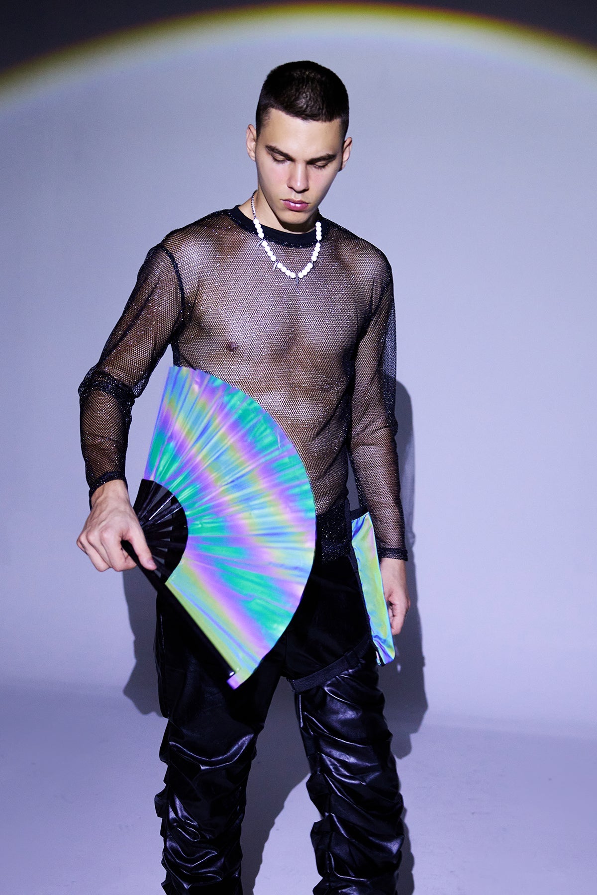 Chrome Veil Laser Punk Fan