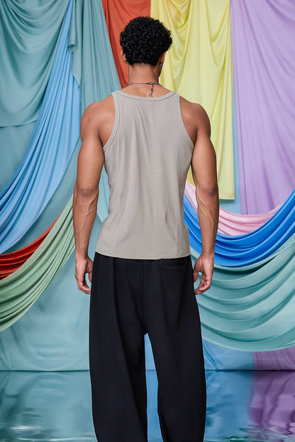 Civil Breakdown Tank Top Grey