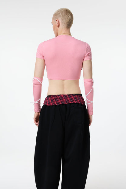 Club Arc Print Crop Top