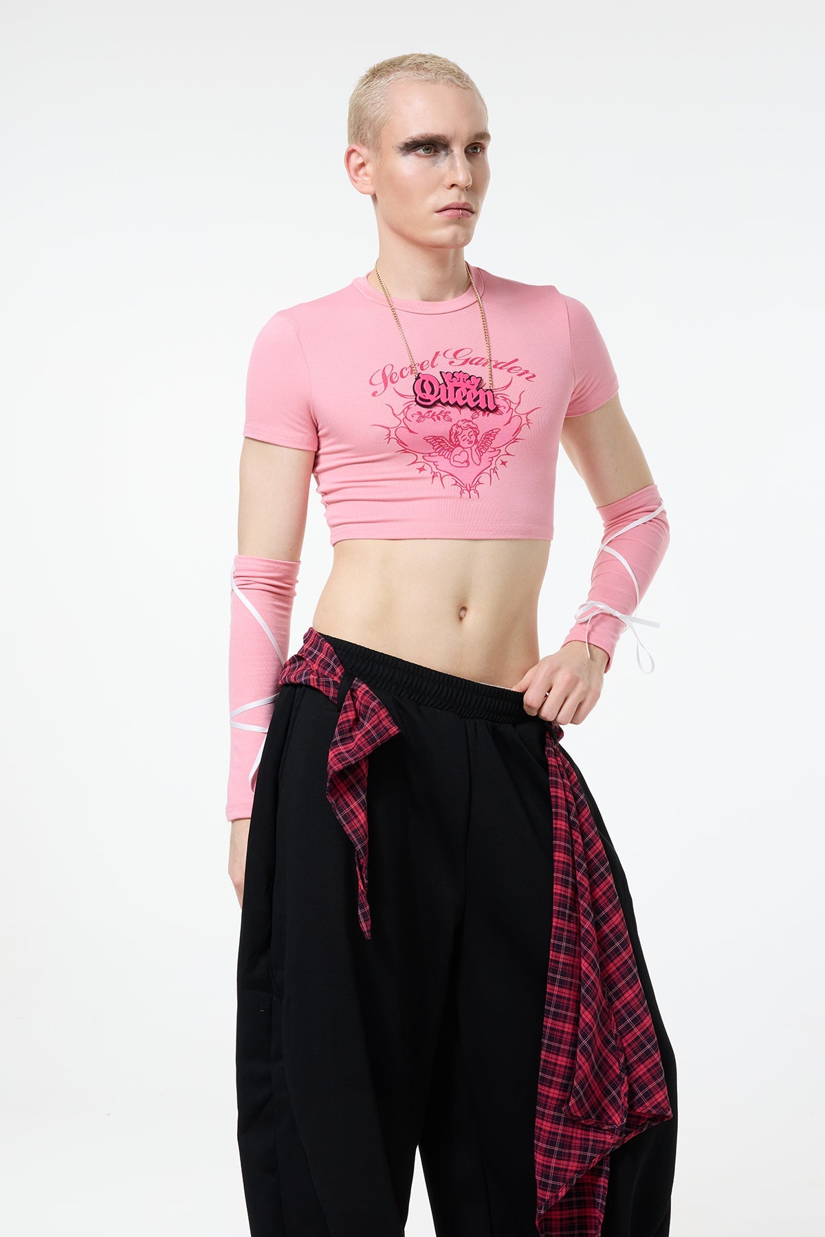 Club Arc Print Crop Top