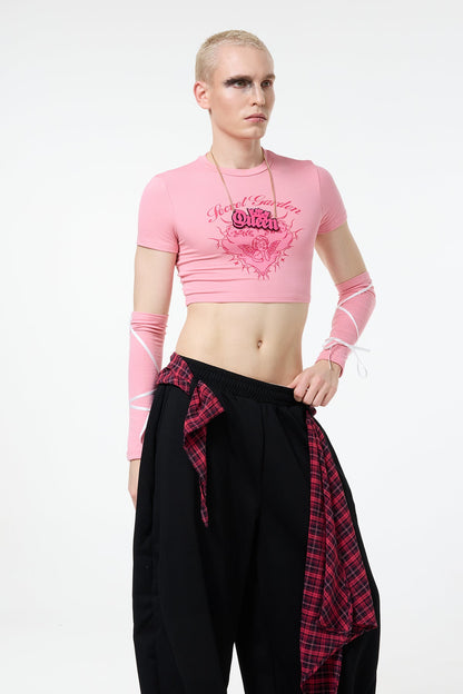 Club Arc Print Crop Top