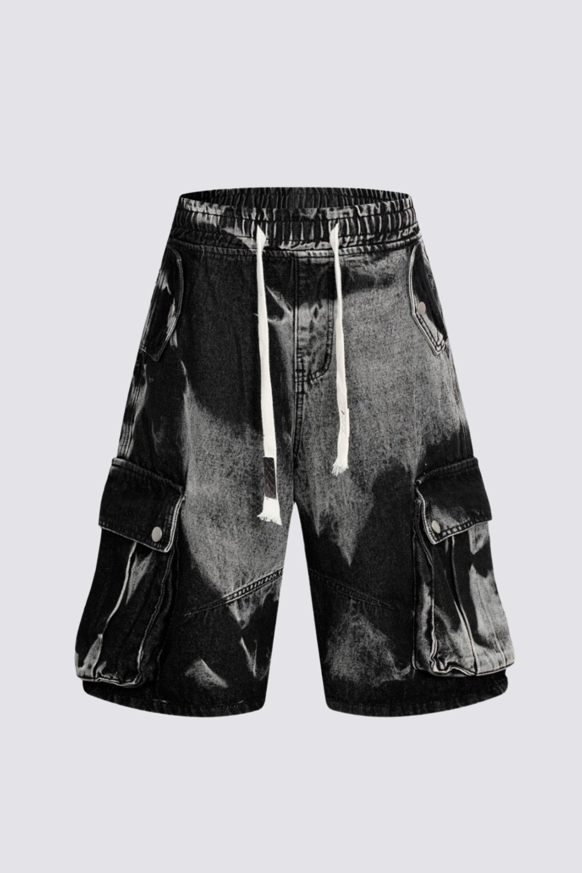 Cobalt Frame Tie Dye Denim Shorts