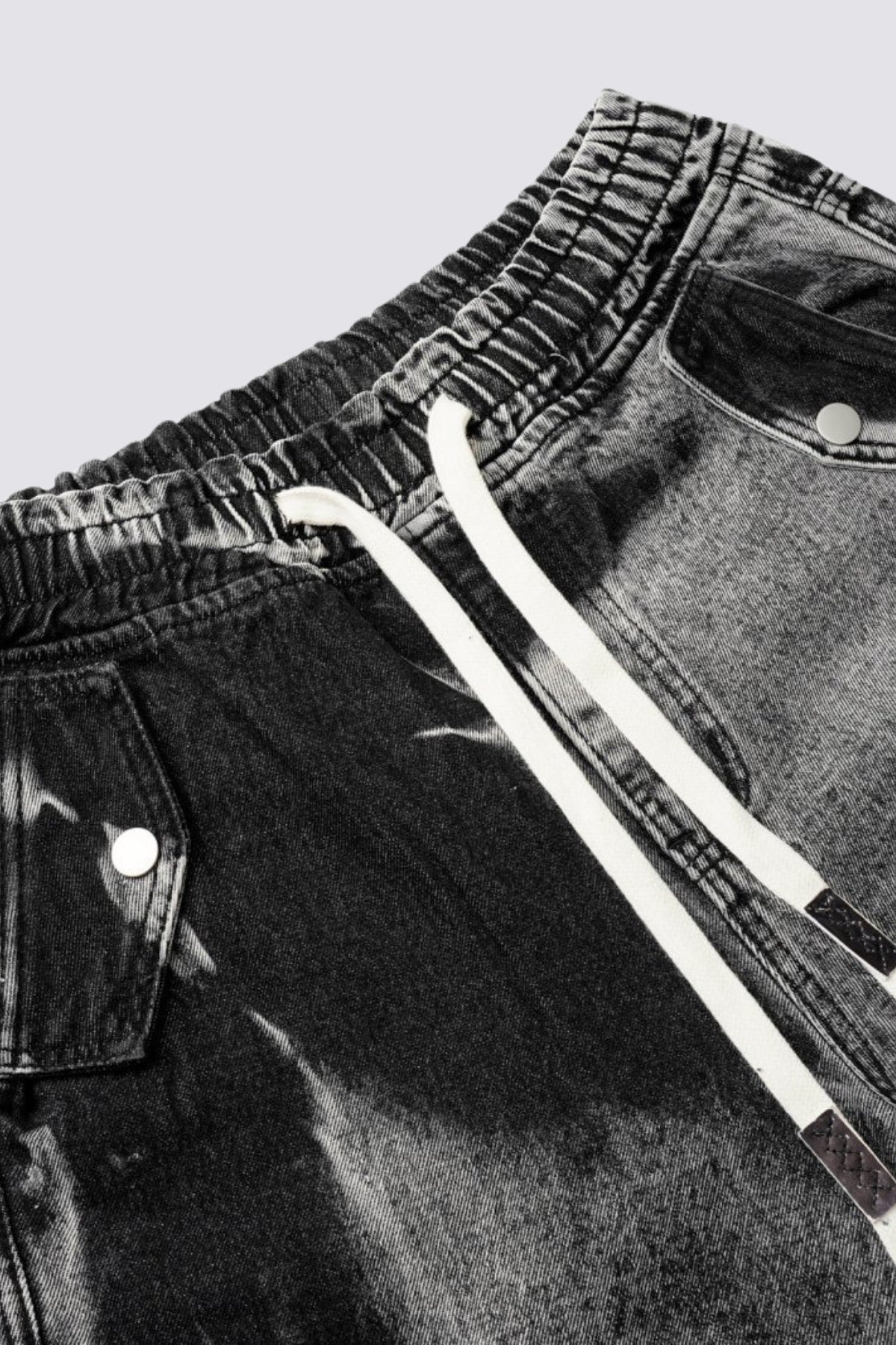 Cobalt Frame Tie Dye Denim Shorts