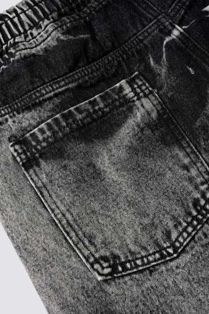 Cobalt Frame Tie Dye Denim Shorts