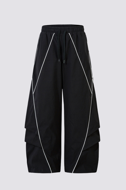 Cobalt Layer Ruched Wide Leg Pants