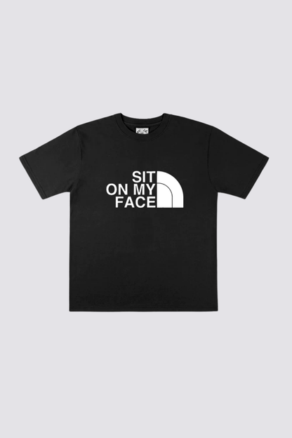 Cobalt Stamp Print T-Shirt Black