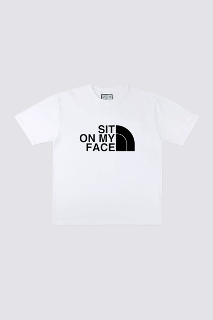 Cobalt Stamp Print T-Shirt White