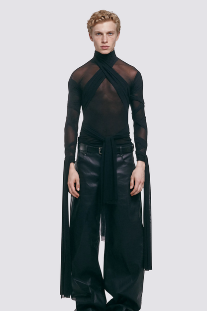 Coexist Wear Long Sleeve Mesh Top