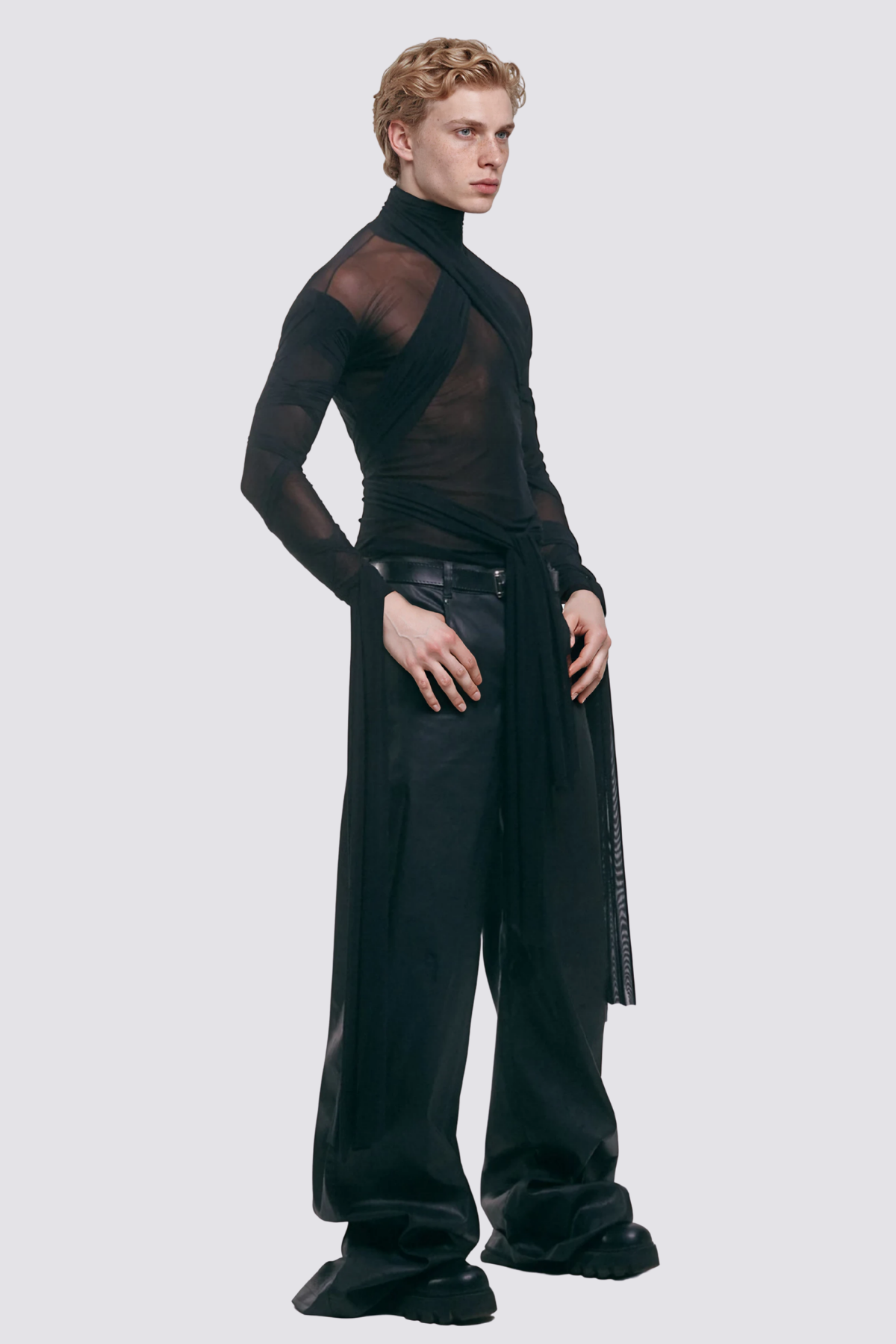 Coexist Wear Long Sleeve Mesh Top