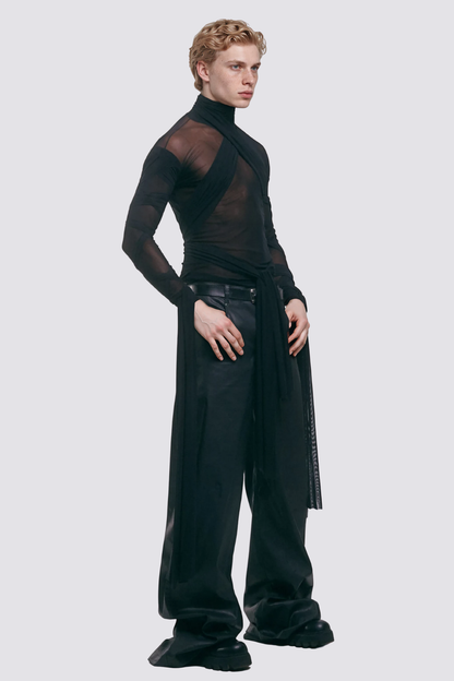 Coexist Wear Long Sleeve Mesh Top