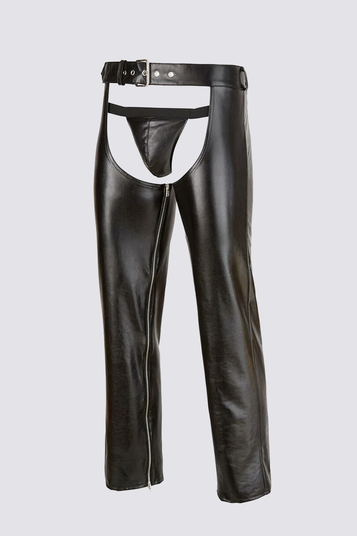 Cold Armor Open Crotch Leather Pants