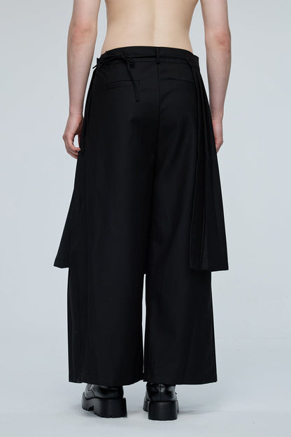 Cold Chroma Wide Leg Pleated Pants
