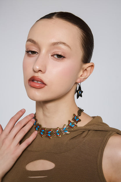 Cold Halo Butterfly Choker