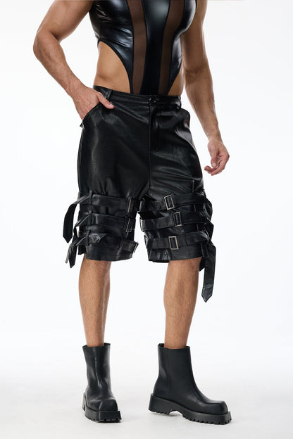 Cold Passage Leather Shorts