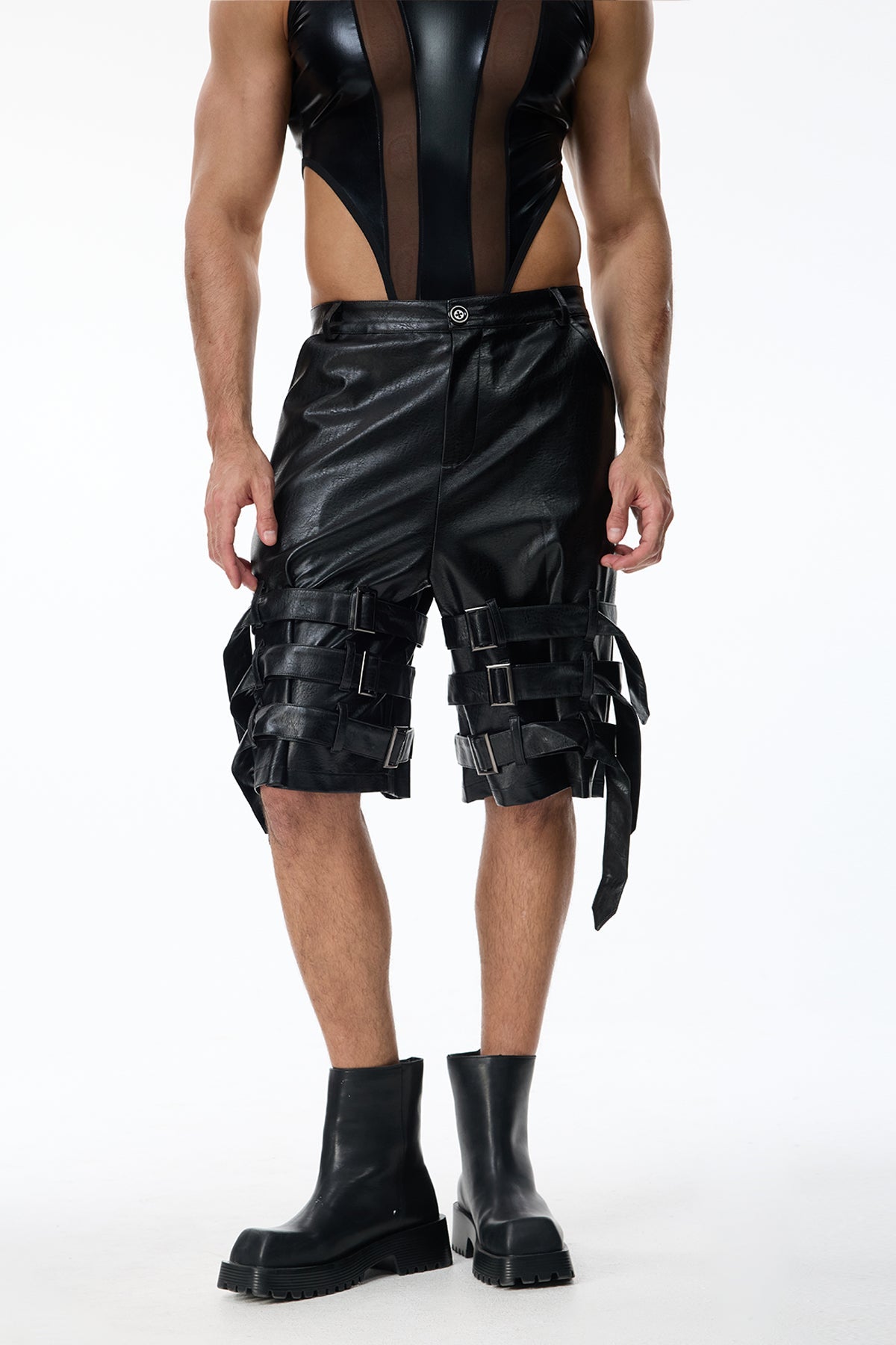 Cold Passage Leather Shorts