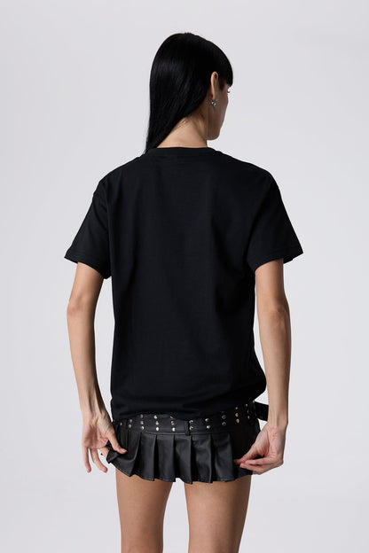Cold Syntax Printed Y2k Top