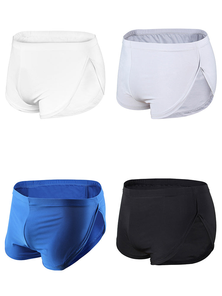 4 Pack Men’s Sexy High Vent Boxer Shorts