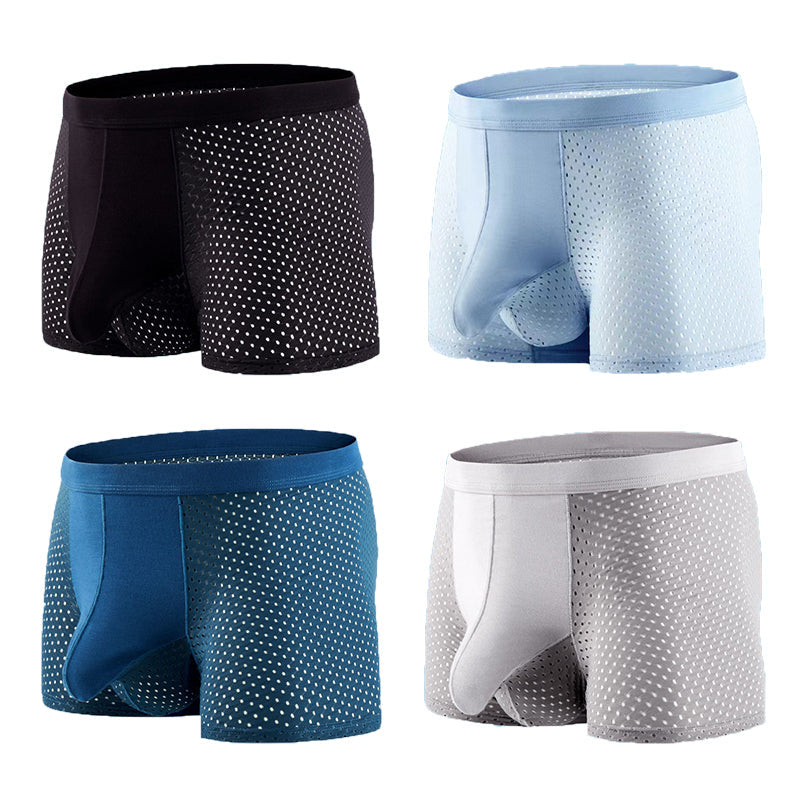 4 Pack Breathable Mesh Ball Pouch Underwear