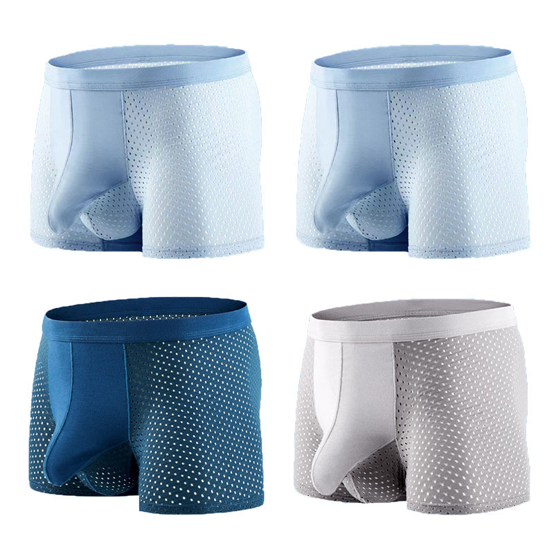 4 Pack Breathable Mesh Ball Pouch Underwear