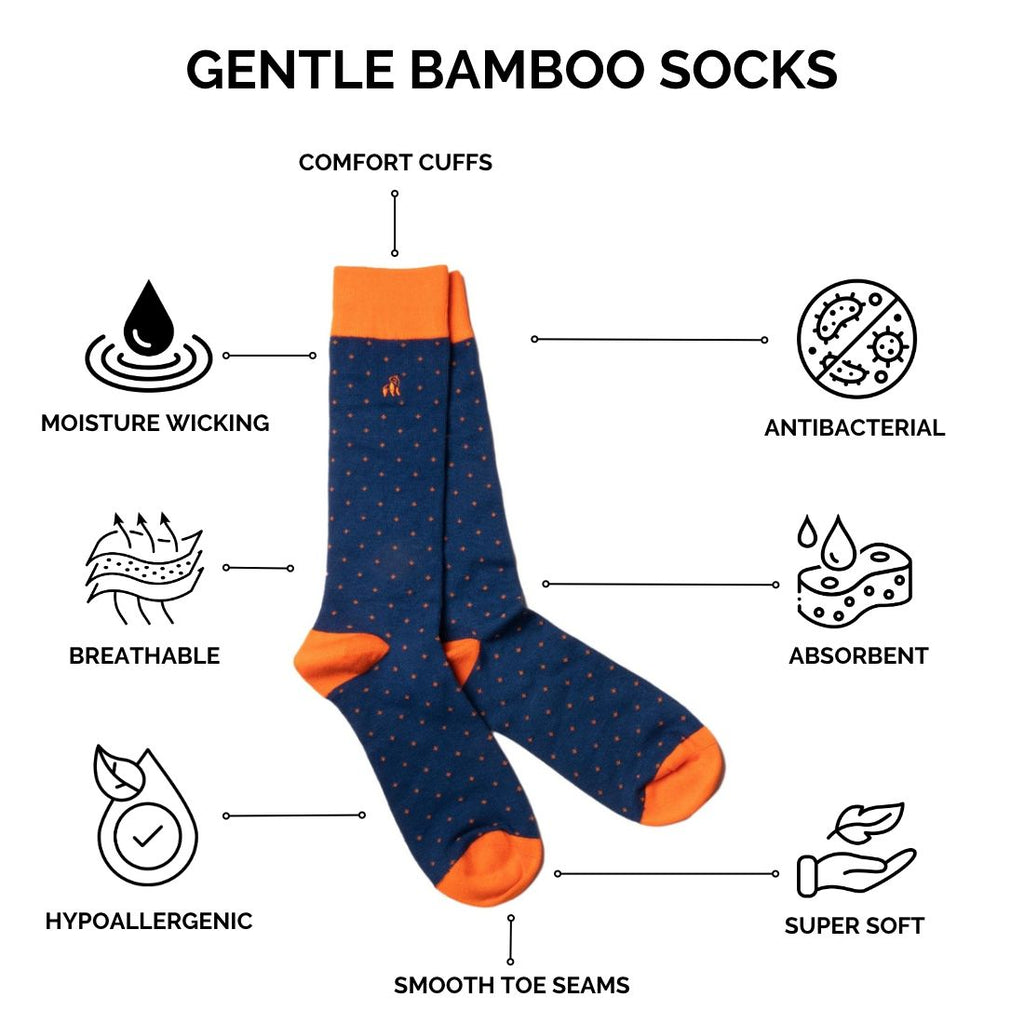 Flamingo Bamboo Socks (Comfort Cuff)