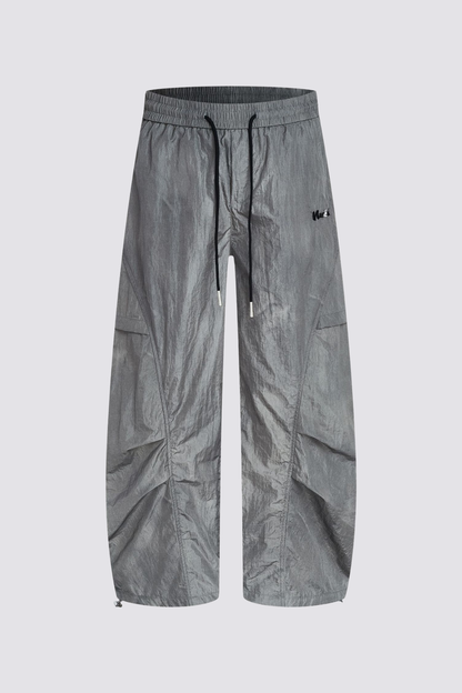 Complex Drape Barrel Jeans
