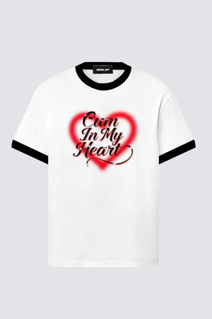 Concrete Revolt Heart T Shirt In White