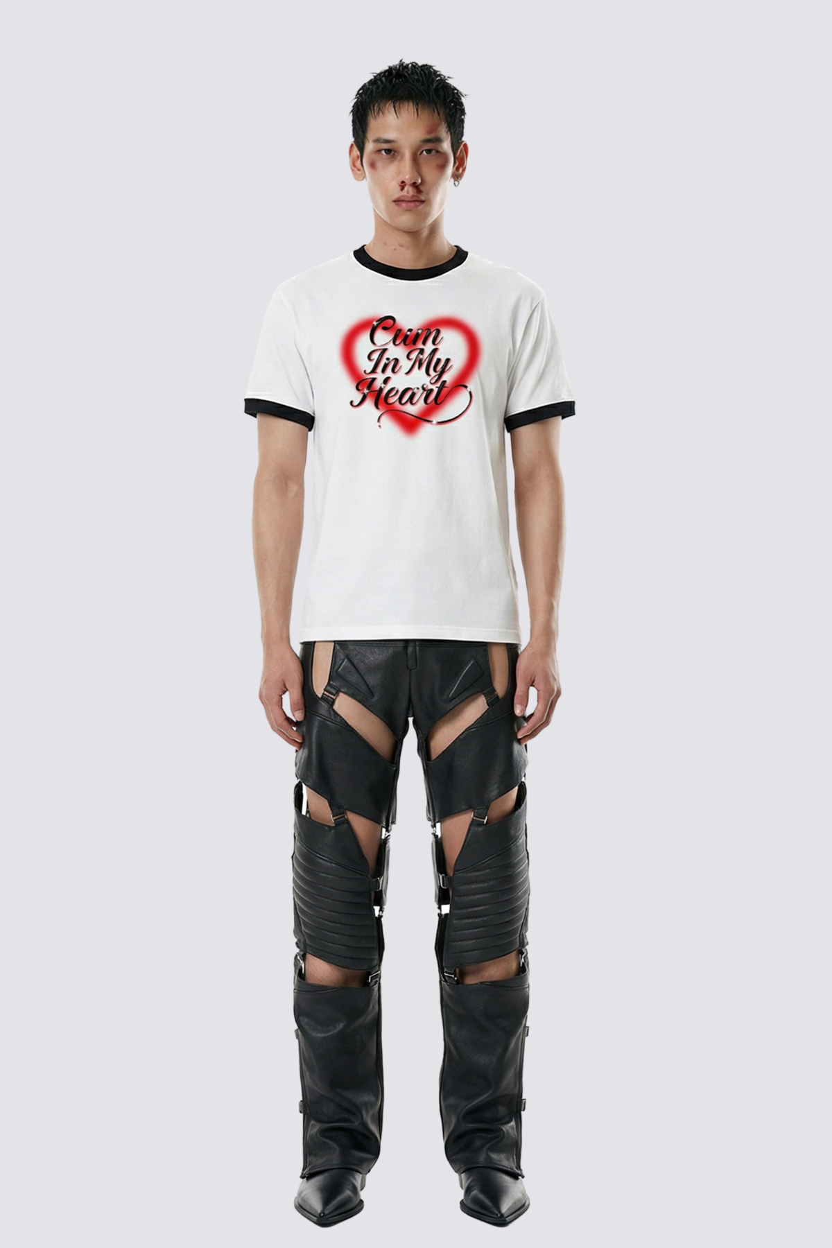 Concrete Revolt Heart T Shirt In White