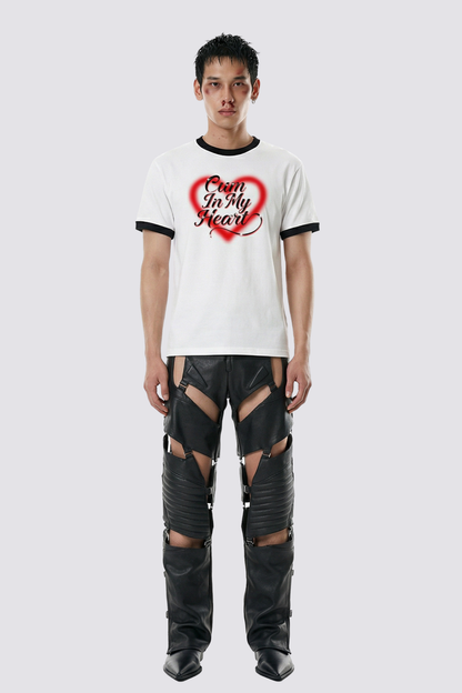 Concrete Revolt Heart T Shirt In White