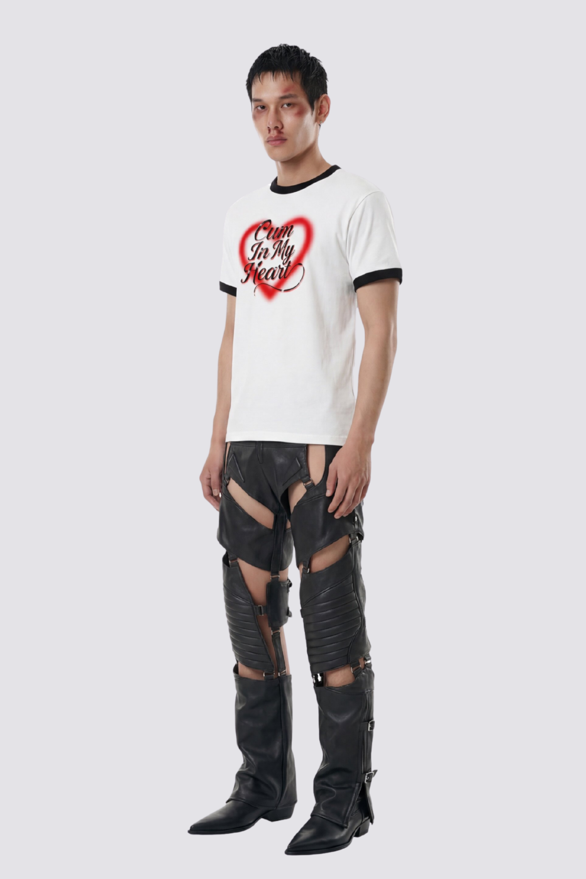 Concrete Revolt Heart T Shirt In White