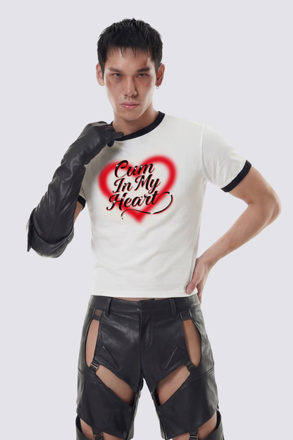 Concrete Revolt Heart T Shirt In White