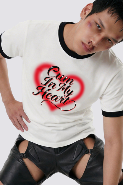 Concrete Revolt Heart T Shirt In White